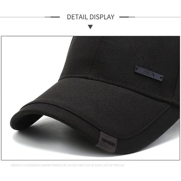 Mens Vintage Cotton Dad Hat Adjustable Baseball Cap Pre Curved Bill Trucker - Picture 4 of 8